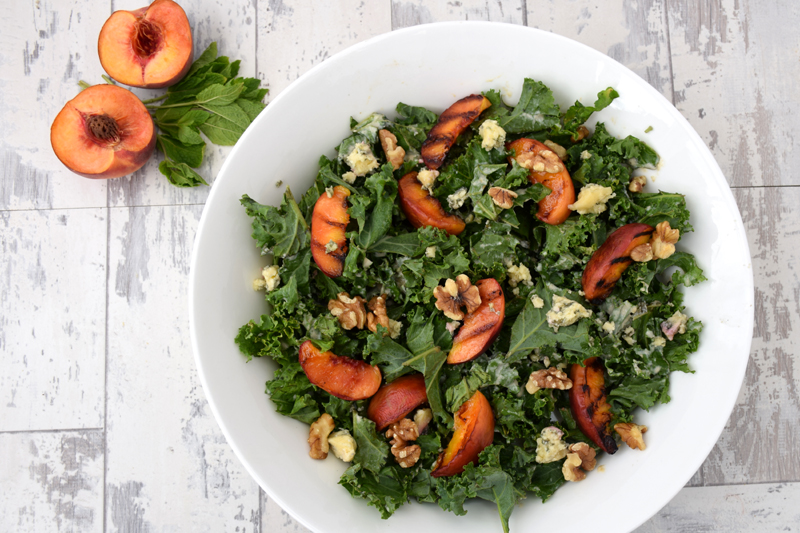 Kale-Salad-With-Grilled-Peach-Blue-Cheese-and-Tahini-Dressing-v800V2