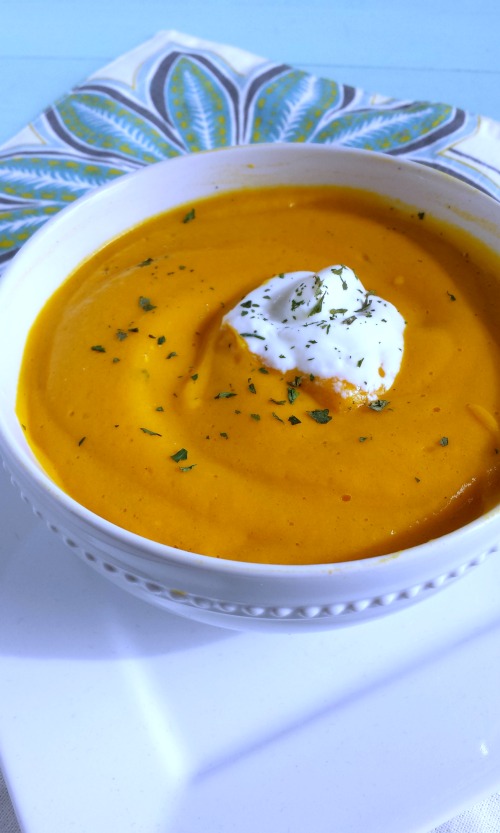Roasted Sweet Potato and Carrot Soup 1